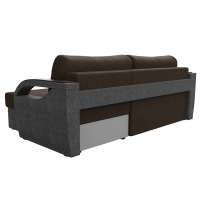 Угловой диван Форсайт (рогожка коричневый серый)  - Изображение 1